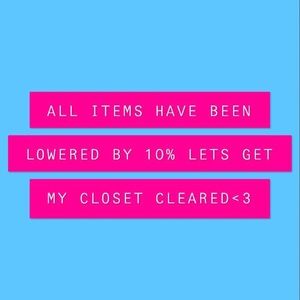Let’s clear my closet everything must go